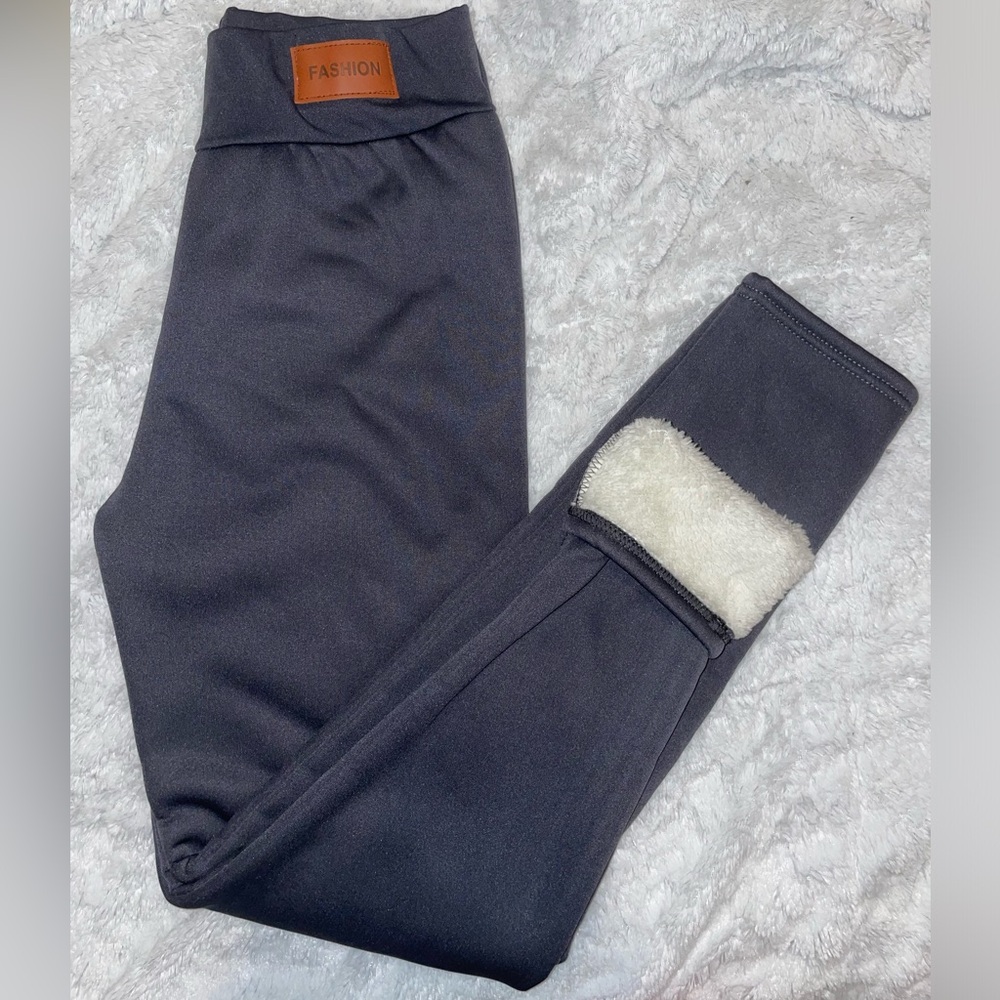Warm Soft & Cozy Fleece Lined Mid Rise Skinny Leggings